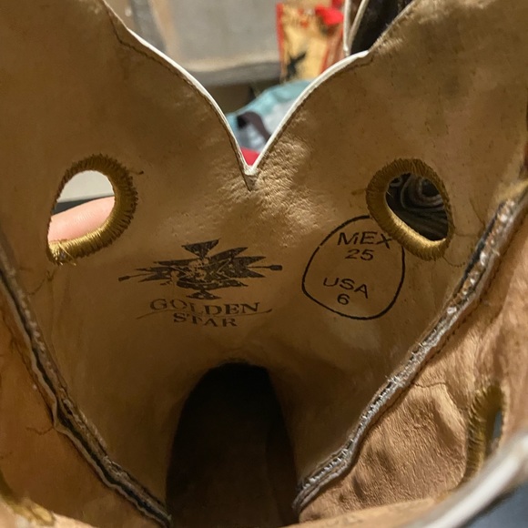 golden star boots men size 6 or 6y for kids also 7.5 for women - Picture 8 of 16